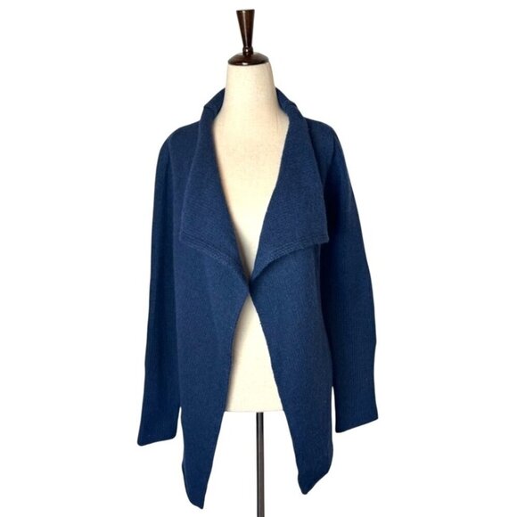 Zadig & Voltaire Sweater Women Small Blue Alpaca Wool Daphnee Patch Cardigan - Picture 1 of 10